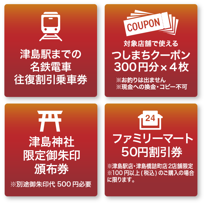 津島駅までの名鉄電車往復割引乗車券